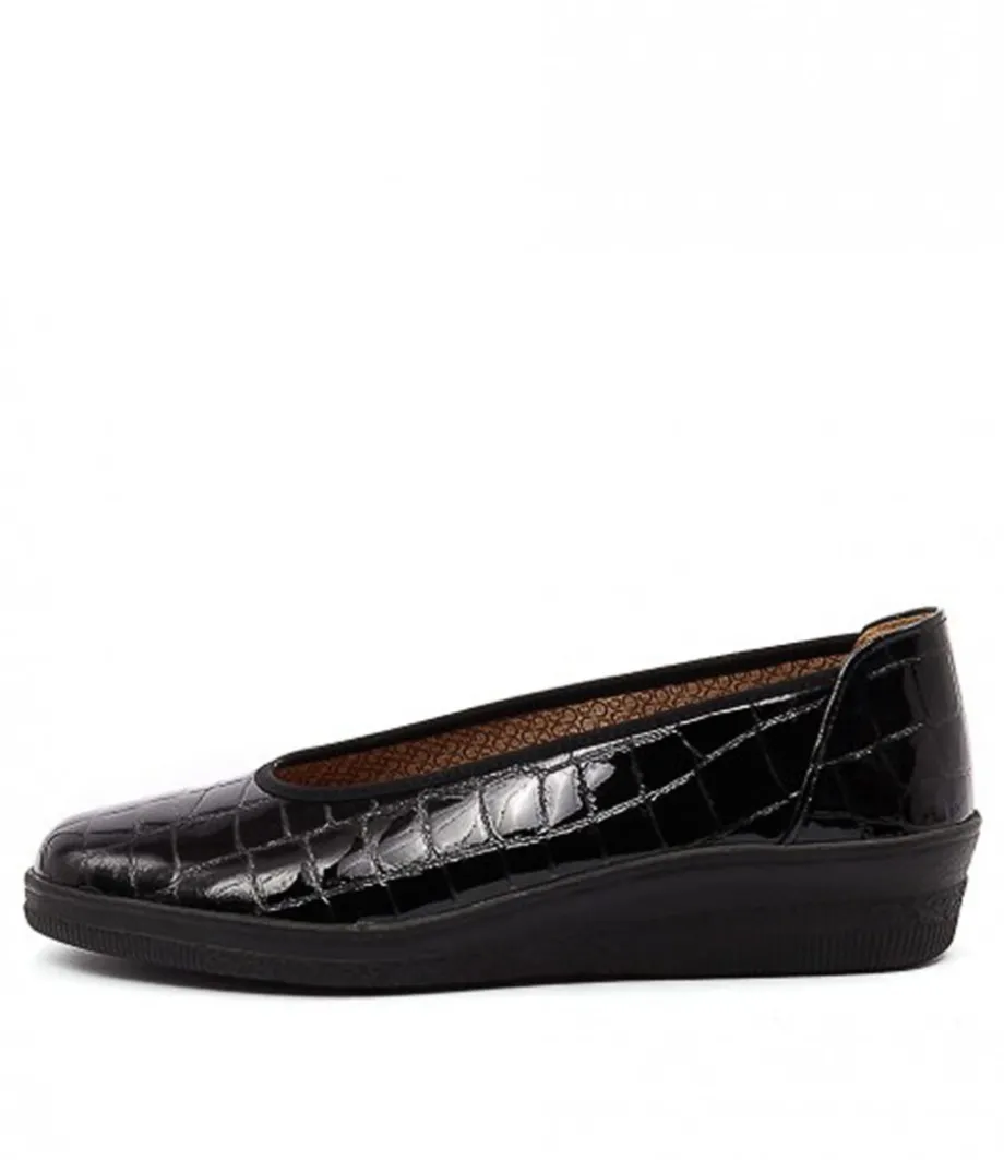 Trista Schwarz Patent Leather