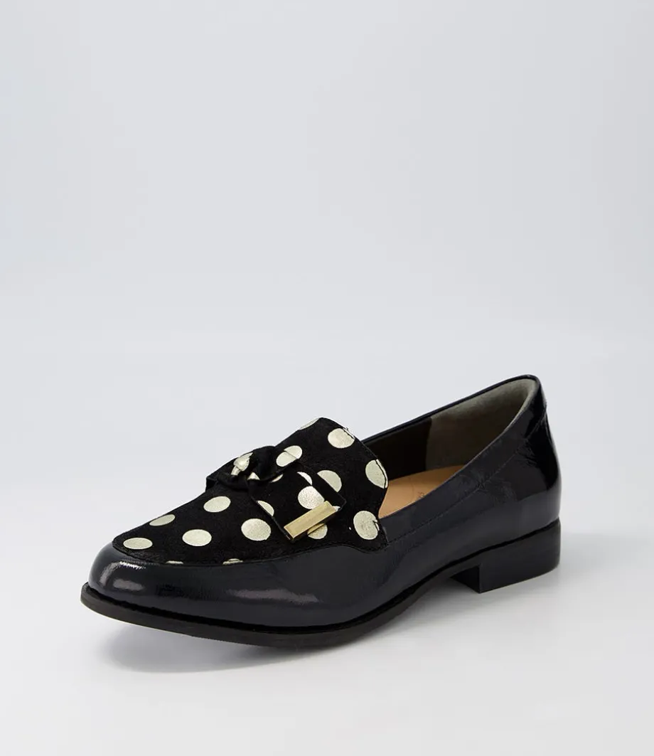 Tulips Xf Black Gold Spot Multi Loafers