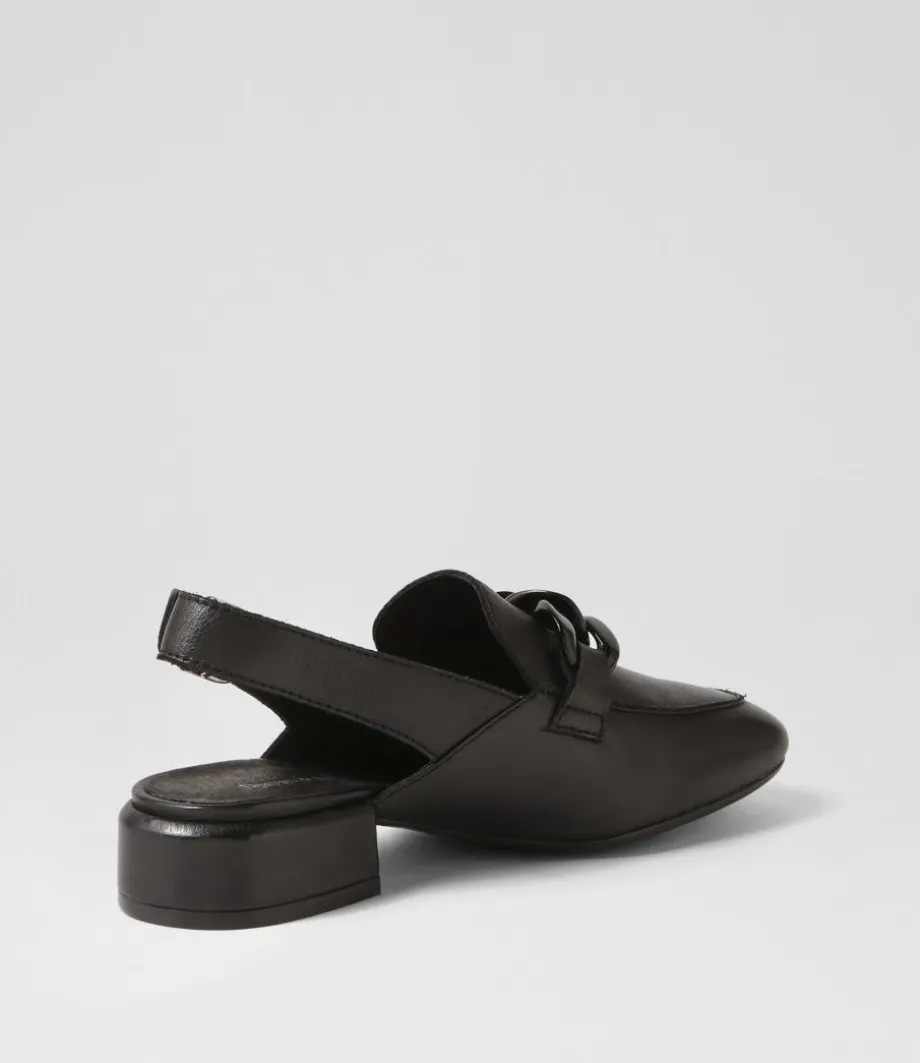 Vaborys Black Leather Heels