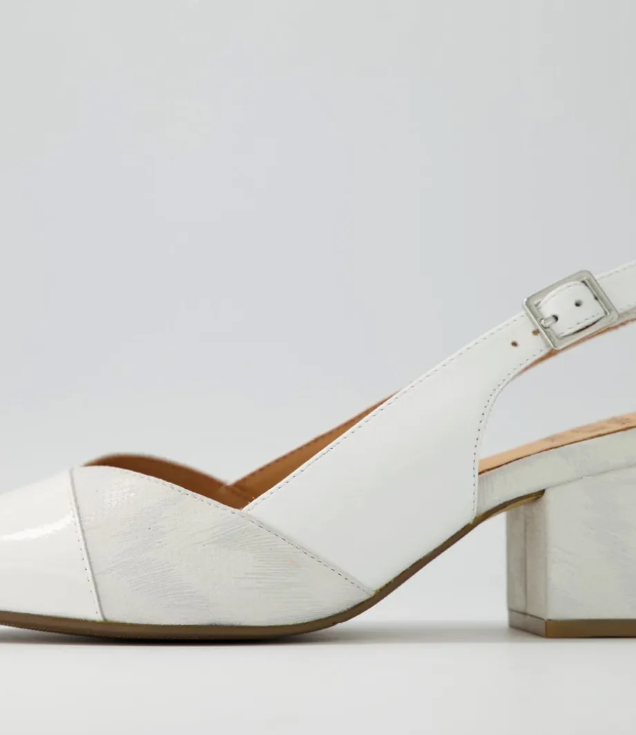Vabra Xw White Mix Heels