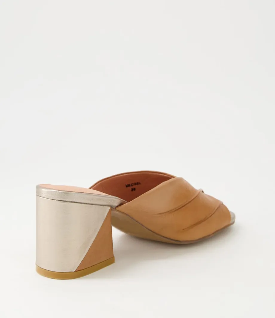 Vachel Tan Leather Mules