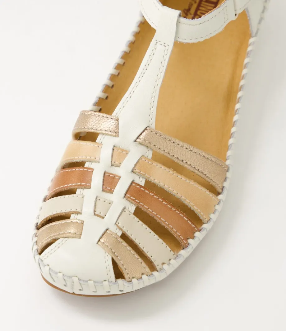 Vallarta 43 Nata Leather Flat Shoes