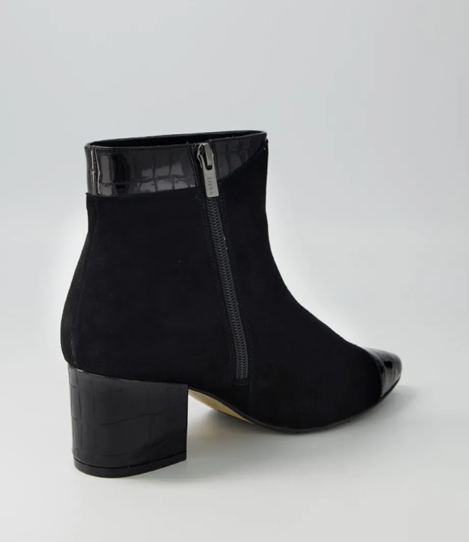 Vann Xw Black Mix Ankle Boots