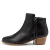 Vendas Xf Black Leather Ankle Boots Nh