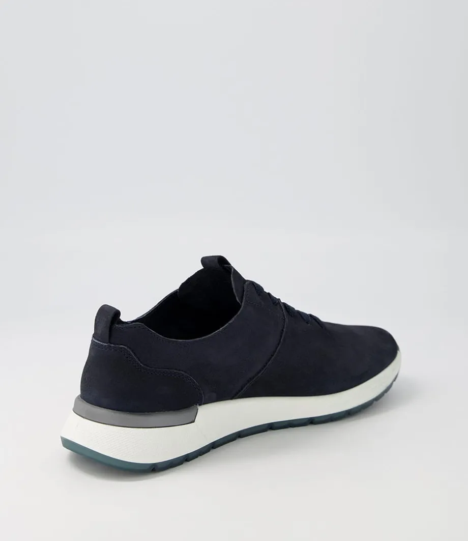 Venice 02 Navy Leather Sneakers