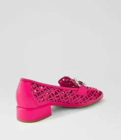 Vilis Hot Pink Leather Heels