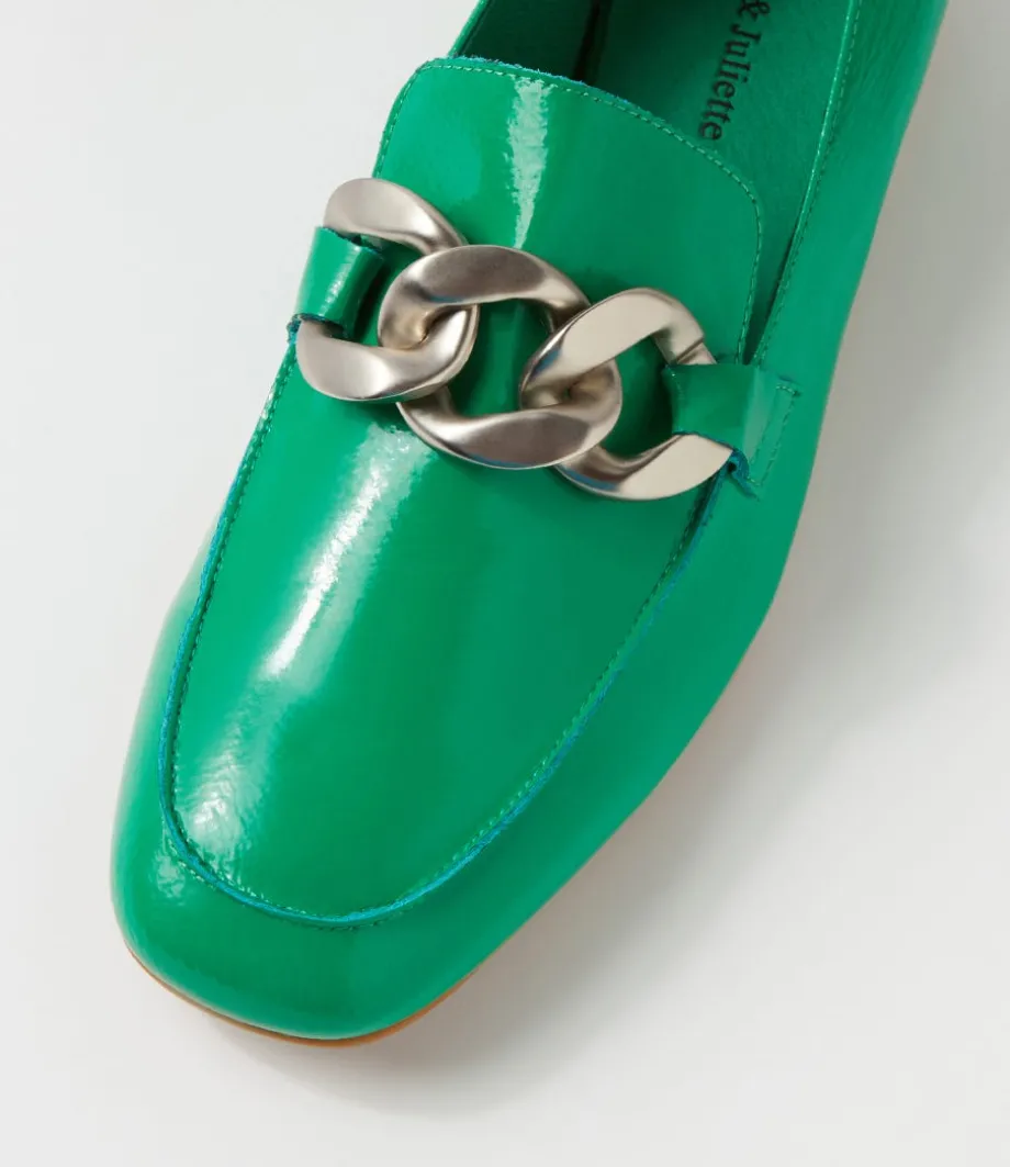 Vivandy Bright Emerald Patent Leather Heels