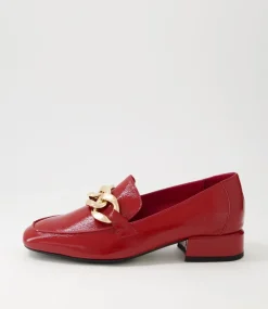 Vivandy Dark Red Patent Leather Heels