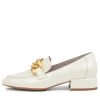 Vivandy White Shrunken Patent Heels