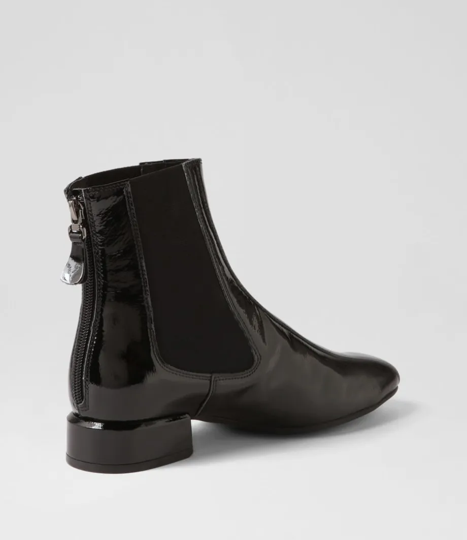 Voria Dj Black Patent Elastic