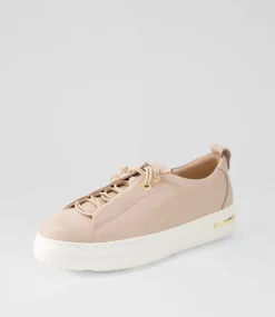 Wattel Rose White Leather Sneakers