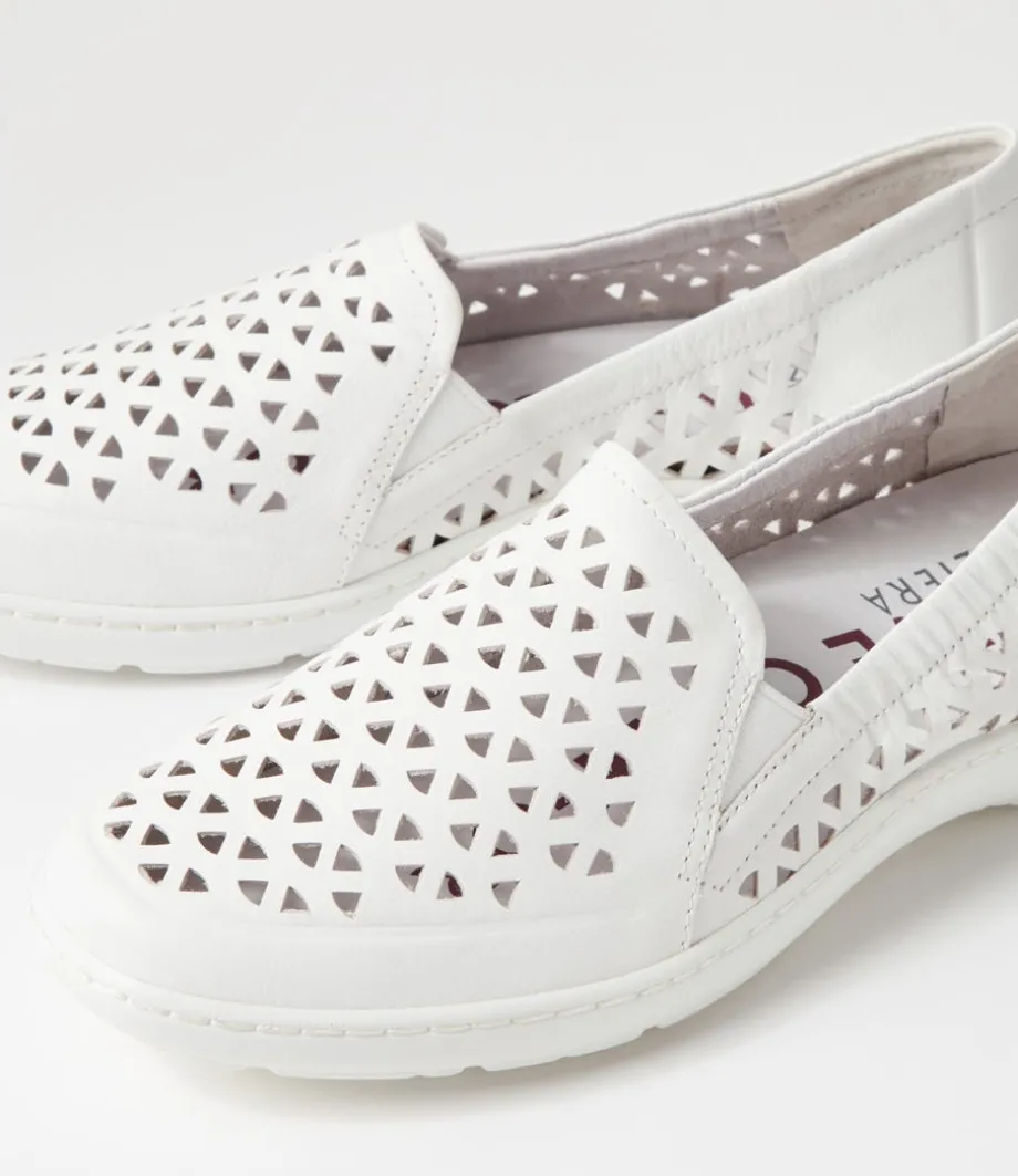 Wavada Xf White Leather Loafers