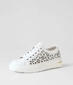Wim White Leather Sneakers