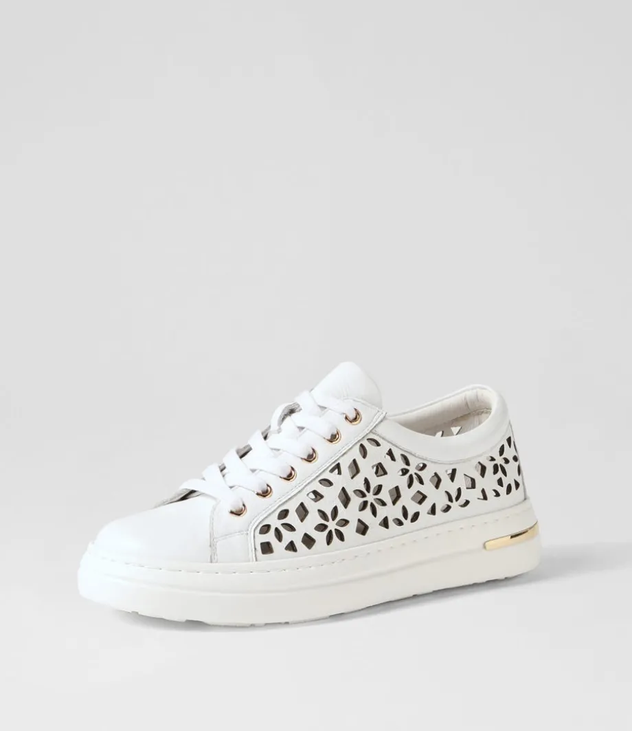 Wim White Leather Sneakers