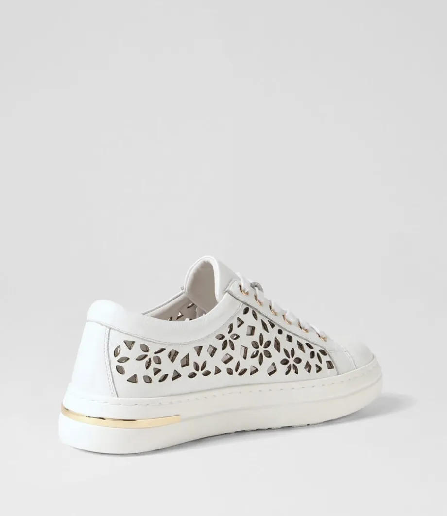 Wim White Leather Sneakers