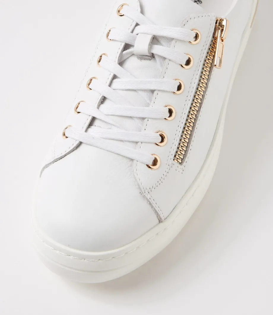 Wovi White Leather Sneakers