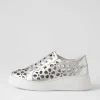 Yarry Silver White Leather Sneakers