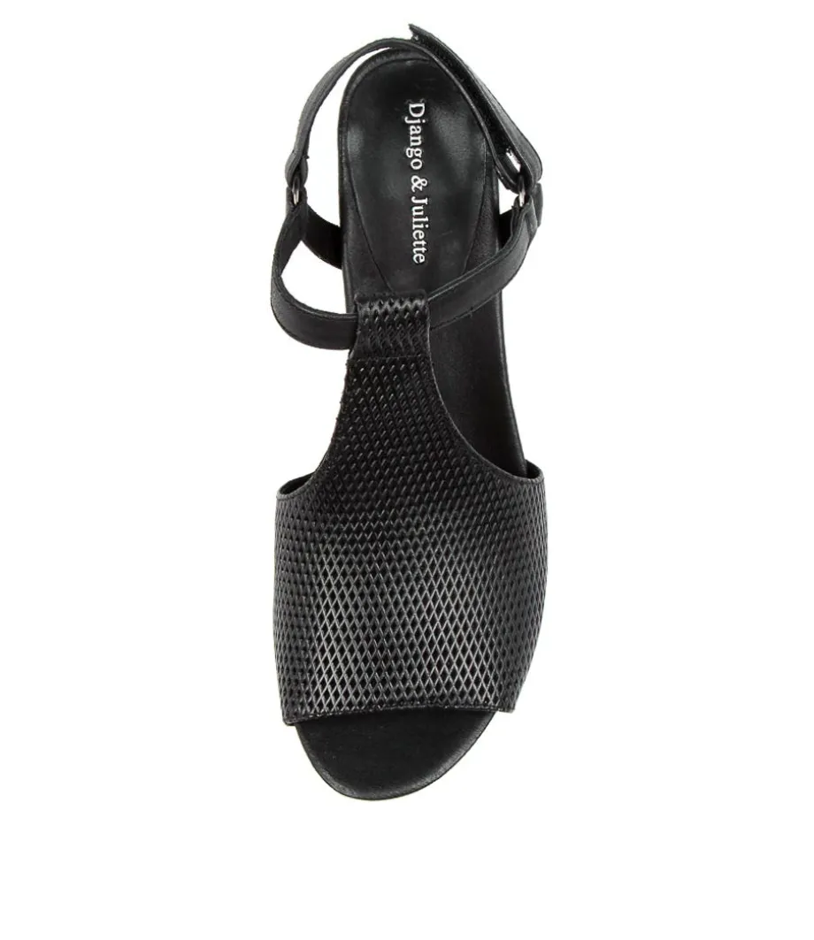 Zettie Black Leather