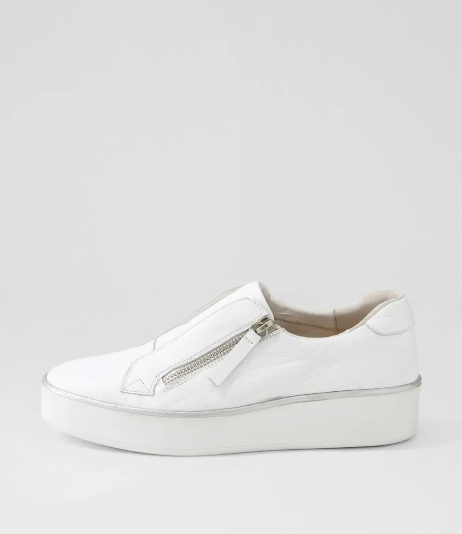 Zikta W White Leather Sneakers