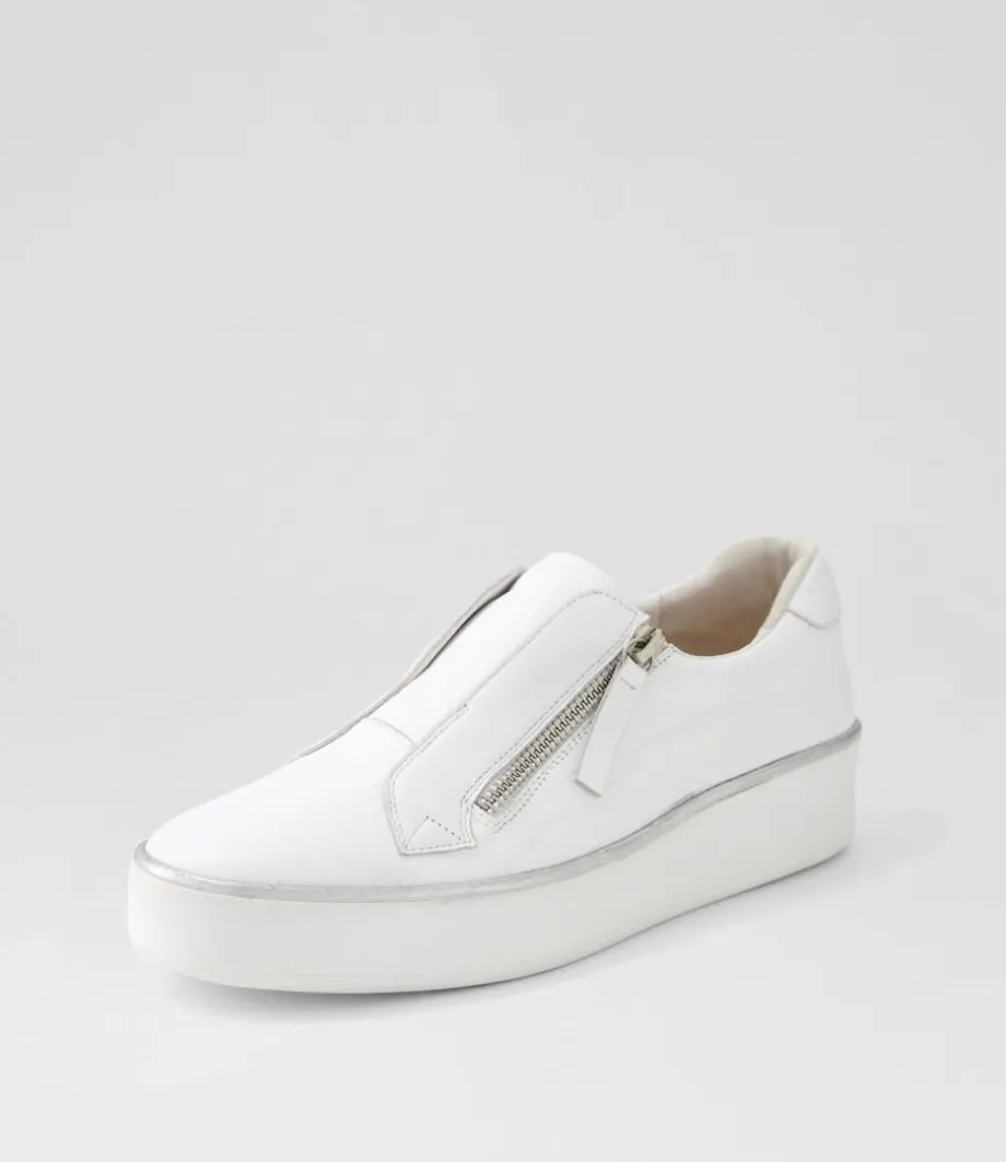 Zikta W White Leather Sneakers